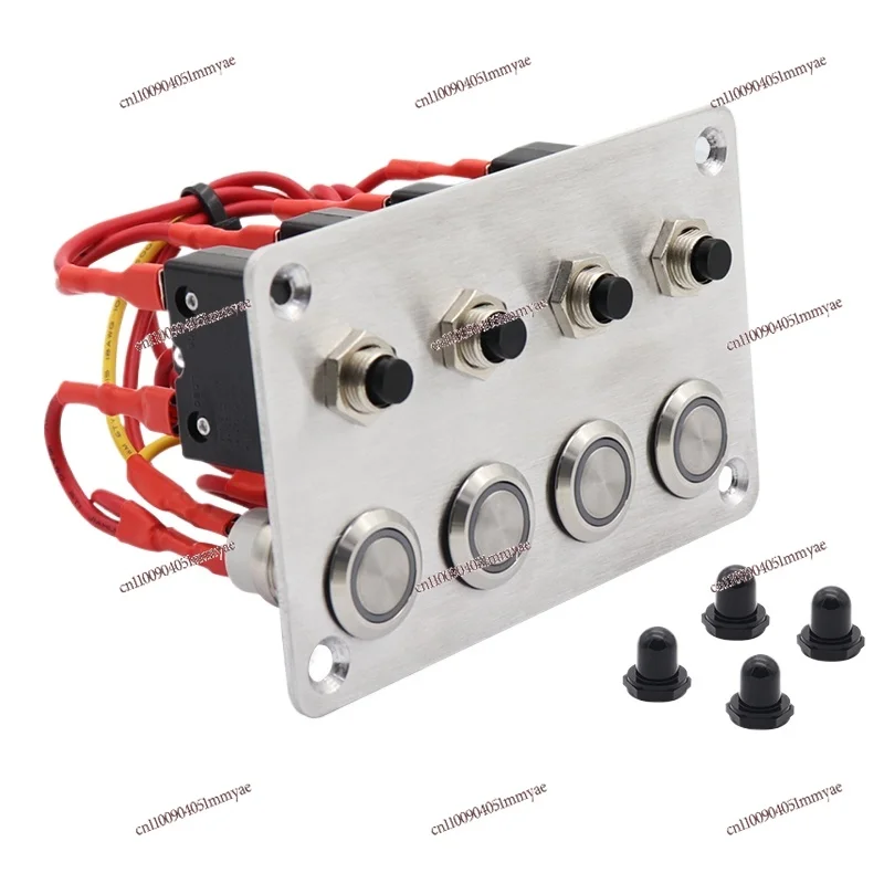 

RV switch panel modified control panel stainless steel button switch vehicle combination accessories 4 way 6 way yacht