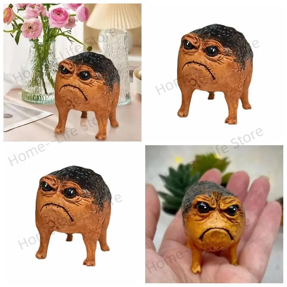 

Creative Gift Resin African Rain Frog Home Office Decor Handmade Craftwork Animal Statue Frog Ornament Tabletop
