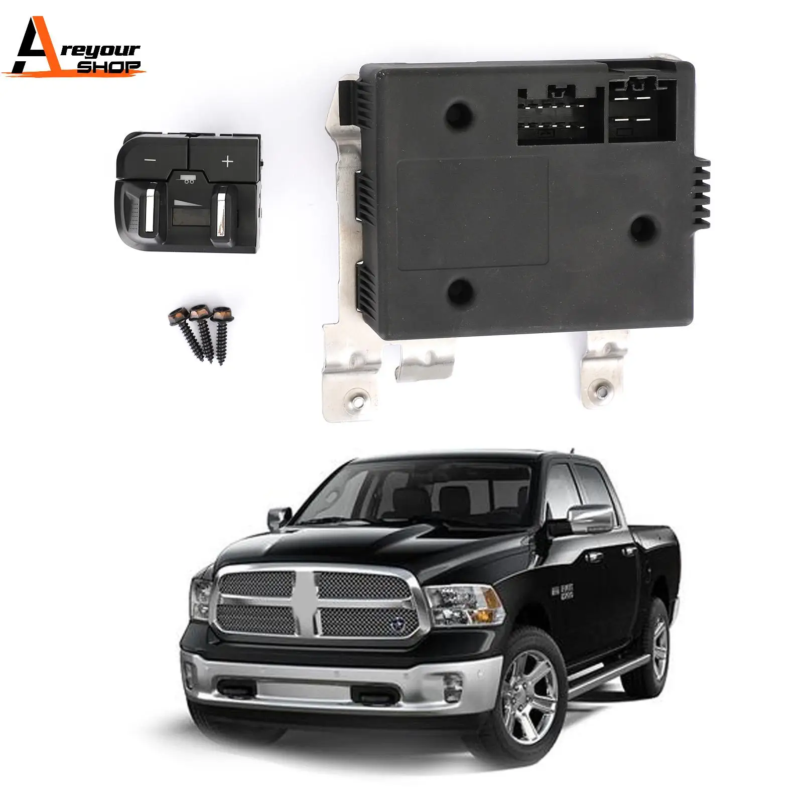 Areyourshop Trailer Brake Control Module for Dodge Ram 1500 2500 3500 4500 5500 2016 2017 2018 82215040AB Car Switch Auto Parts