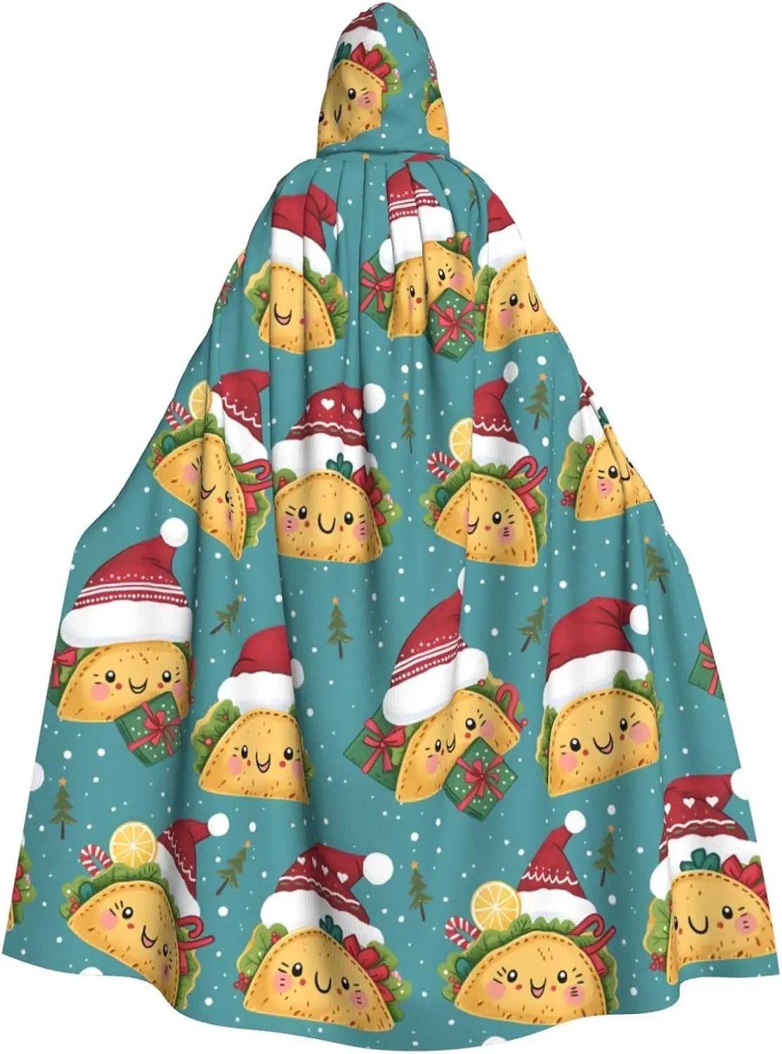 Christmas Cape Halloween Hooded Cloak Party Cosplay Xmas Robe Adult Costume
