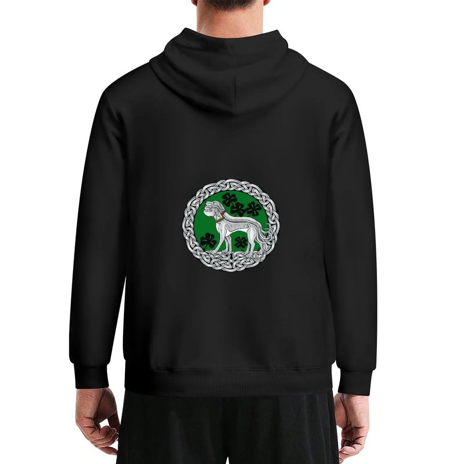 

Triple Celtic Irish Wolfhound Ring Hoodie japanese style autumn new products fashion men men's coat graphic hoodies