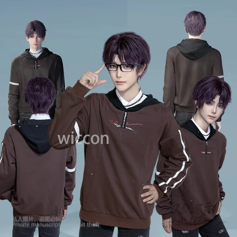 

Anime Love and Deepspace Rafayel Cosplay Costume Full Set Fashion Hoodies Tops Suit Role Play Clothing Unisex Halloween Party