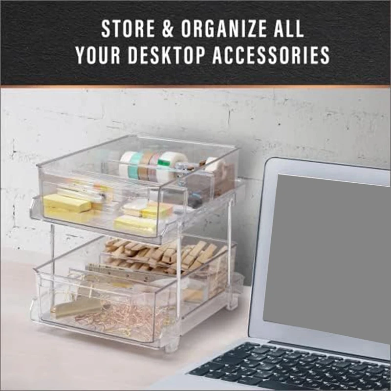 Rak Desktop multilapis transparan, rak penyimpanan kosmetik kamar mandi, Meja wastafel kamar mandi transparan mudah digunakan