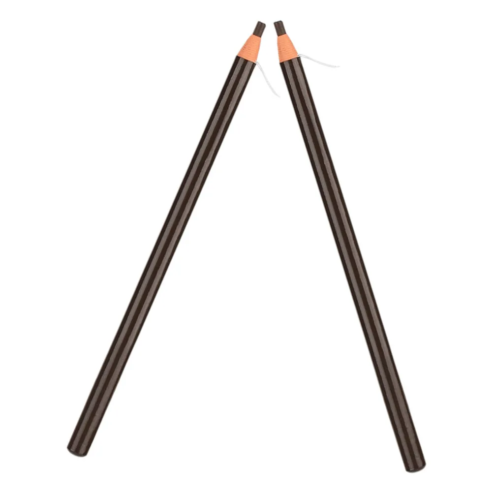 

2 Pcs Line Waterproof Sweatproof Eyebrow Long Waterproof Eyebrow Pen Eye Brow Brush Pen Lasting Natural Brow Tattoo Brush Thin