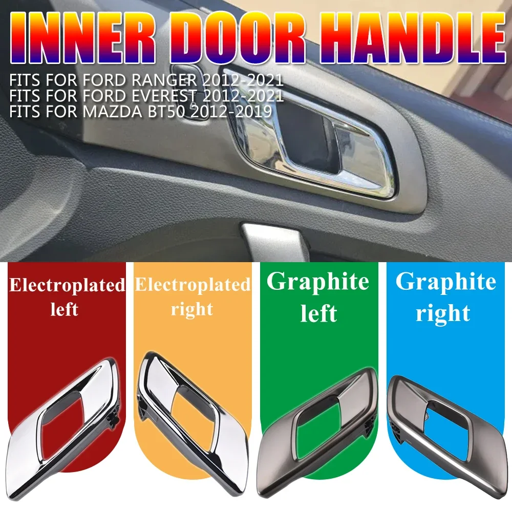 Car Interior Door Handle Auto Inner Door Fits for Ford Ranger Everest 2012-2021 Mazda BT50 2012-2019 Handles Inside Inner knob