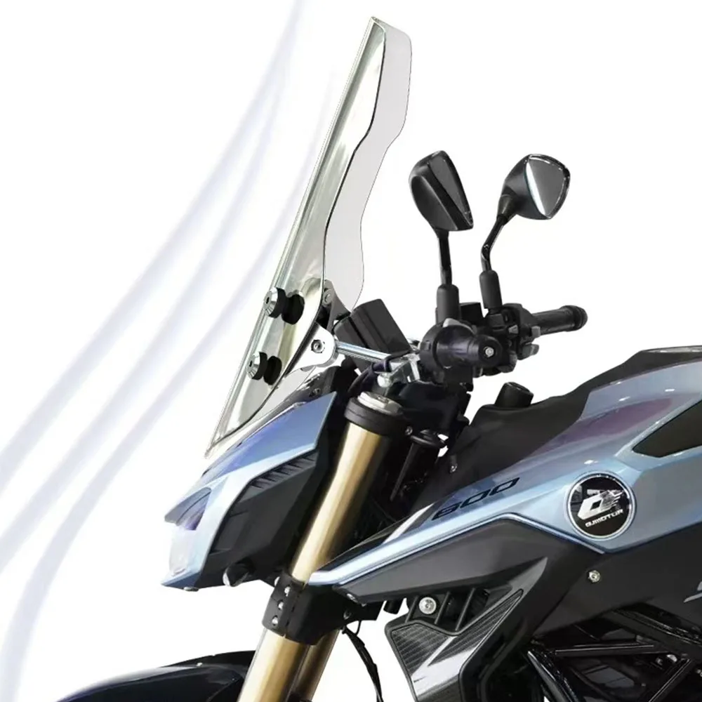 For QJMOTOR QJ SRK600 600SRK SRK 600 High Quality Motorcycle Windshield Windscreens Wind Deflectors Front Glass Transparent