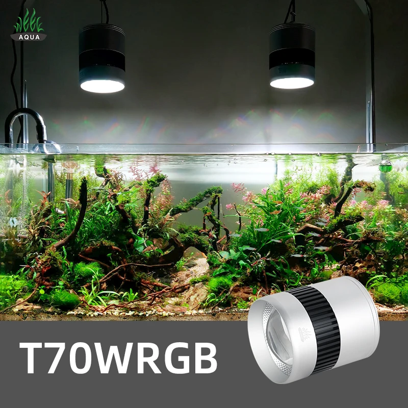 

WEEK AQUA 70W WRGB Full Spectrum Freshwater Aquarium Aquatic Plants Used LED Aquarium Light