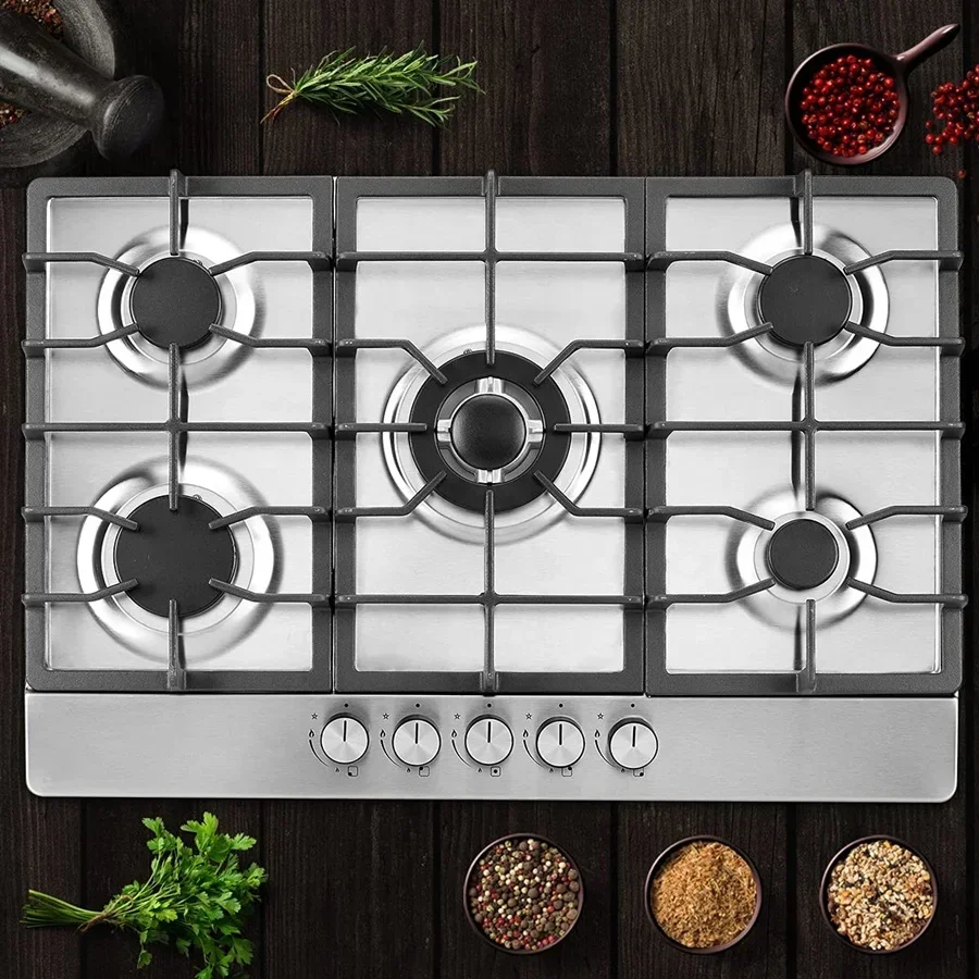 whole sale foshan commerical gas stove stainless steel 6 burner gas range cooking stove