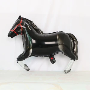 1 قطعة بالونات على شكل حصان على شكل رقائق الألومنيوم بالون الحصان تحت عنوان حزب بالونات زينة لعيد ميلاد الطفل استحمام رعاة البقر حزب أعلى 10 مبيعات زخرفة حفلة رعاة البقر - No1