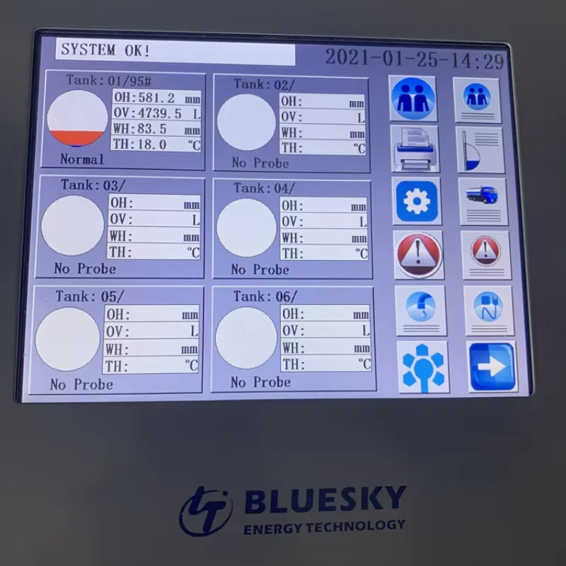 High Quality Fuel Petrol Automatic Tank Level Gauge System For Many Station