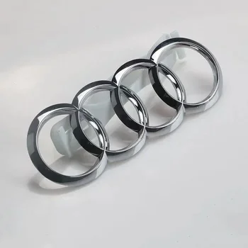 奧迪銀/黑色四環ABS材質汽車前車標及後車箱車標貼紙,適用於A3、A4、A5、A7、A2、Q3、Q5、Q8車型。 12 最佳銷售 座椅黑色標誌 - №2