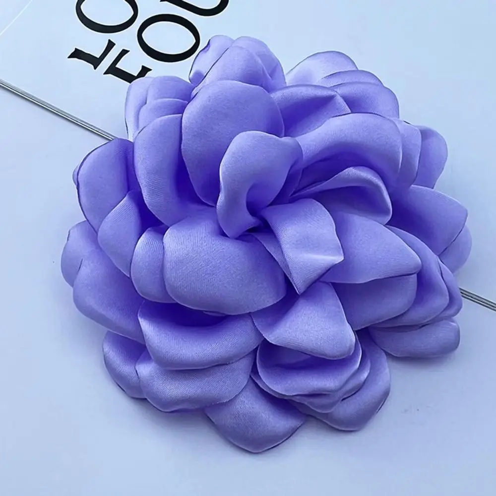 

New Korean Multi Layered Camellia Brooch Handmade 10cm Fabric Flower Pin Brooch Fashion Women Sweater Coat Pin