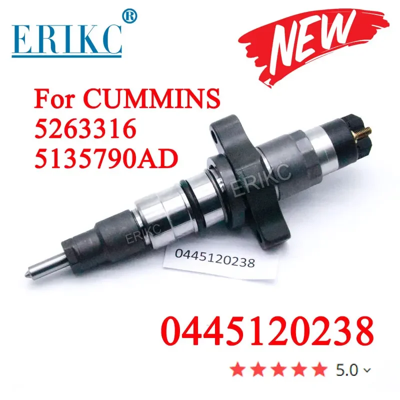 5135790AD ERICK 0 445 120 238 Common rail inyectores 0445120238 Injector 5263316 Auto fuel injection 0445 120 238 for Dodge Ram