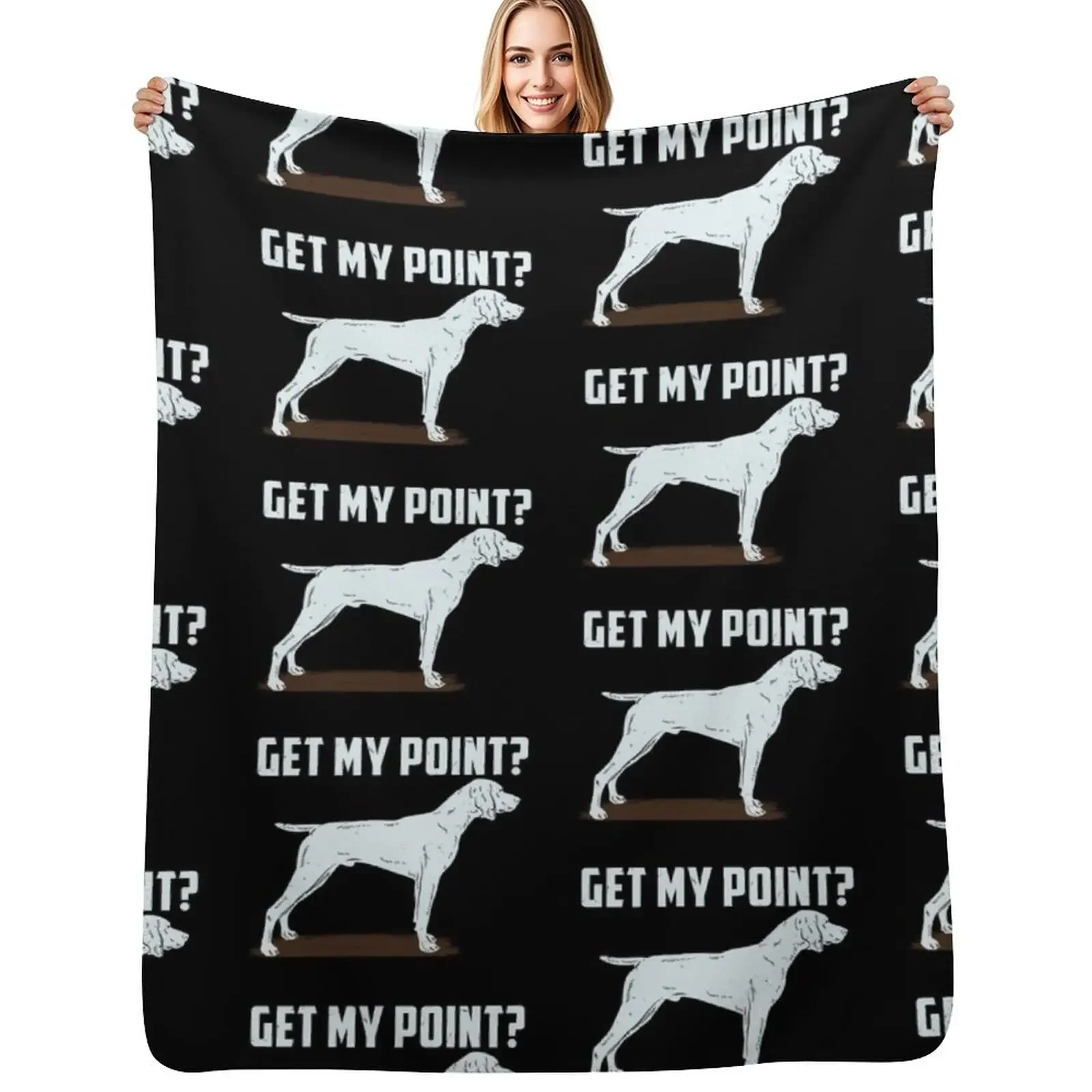 

German Shorthair Pointer Hunting Hunter Gundog Throw Blanket Soft Plush Plaid sofa bed Tourist Hair Blanket
