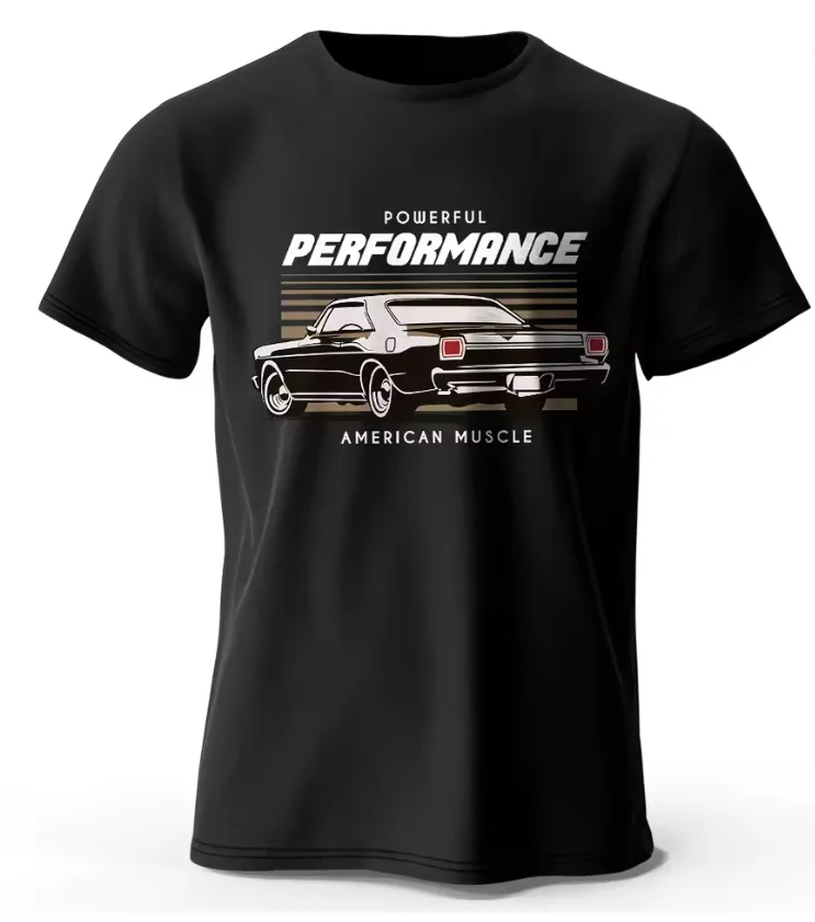 Custom Car Club Patch Printed Unisex Men Women T - Shirt Tees Tops Cotton Embossed Logo Graphic Gearhead Outfit Moisture Wicking
