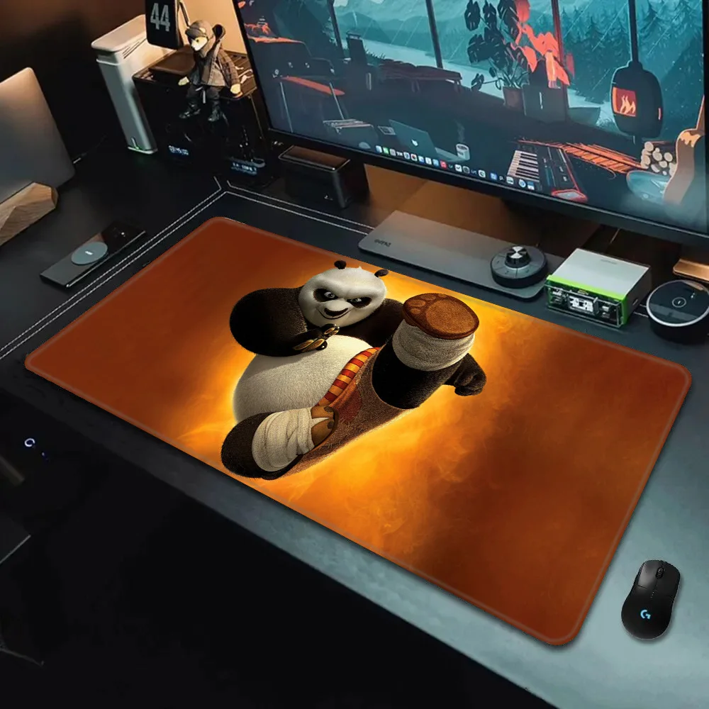 kungfu Panda Mousepad HD Printing Computer Gamers Locking Edge Non-slip Mouse Pad XXL90x40cm Keyboard PC Desk Pad