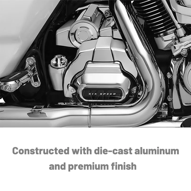 Pokrywa osłony skrzyni biegów motocykla Chrome akcent silnika dla Harley Touring Electra Glide Road Glide Road King 2017-2022 — zdjęcie 3