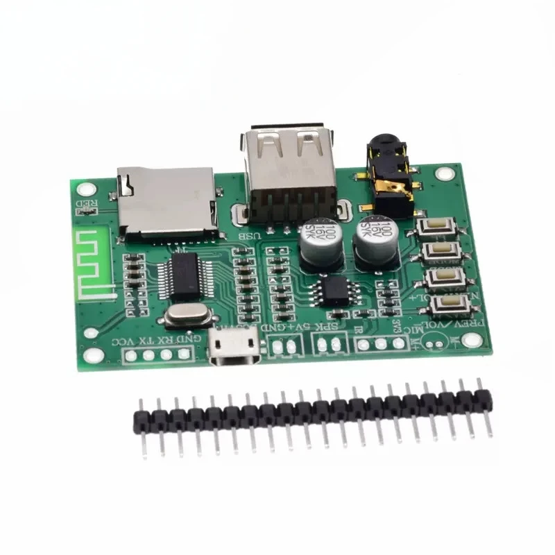 10Pcs BT201 Bluetooth 5.0 Amplifier Board Player Module Support TF Card U Disk Lossless Power Amplifier Sound Board AUX