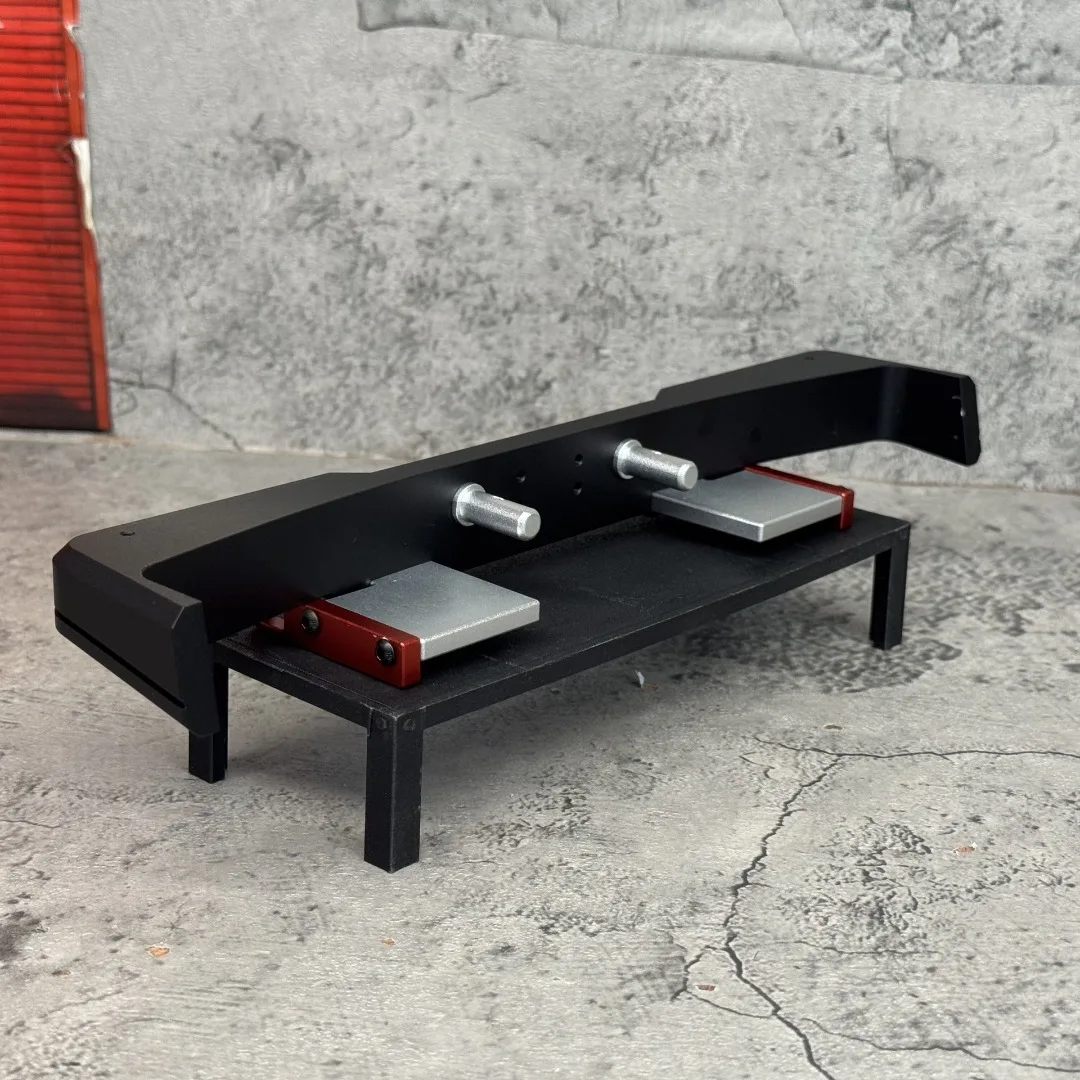 For 1/8 CrossRC EMO X7 XL4 RC Pickup Truck Vehicle Metal Rear Bumper Custom Model Number Decorative Styling Decor Upgrade Parts