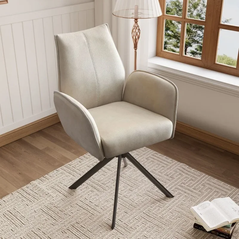 Light luxury Dinning chairs Home office comfortable ergonomic chair stool technology cloth leisure back Minimalist chair