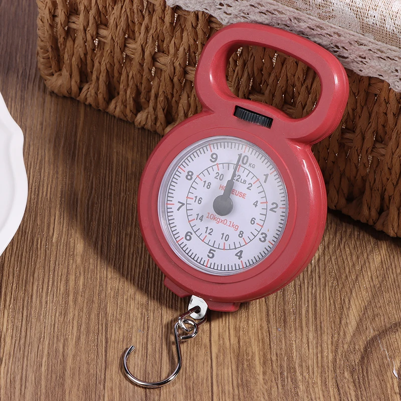 Mini Pointers Hook Spring Hanging Scale Portable Fishing Scale 10kg Capacity Food Digital Scale Luggage Scale Weighing Scales