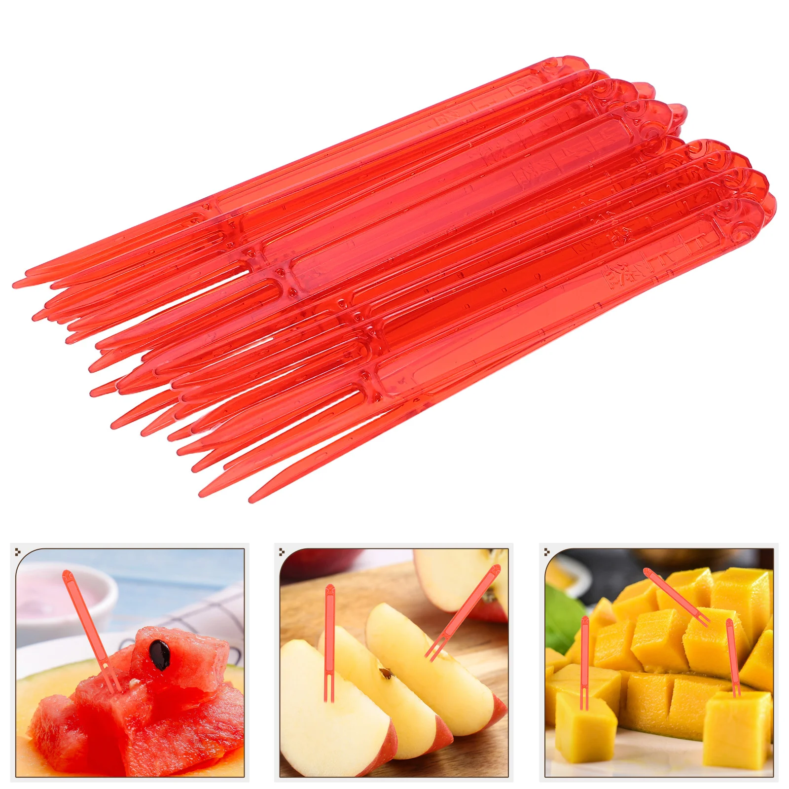 

1000pcs Fruit Thickened Durable Portable For Desserts Cakes Appetizers Outdoor Picnics Home Parties Charcuterie Accessories Mini