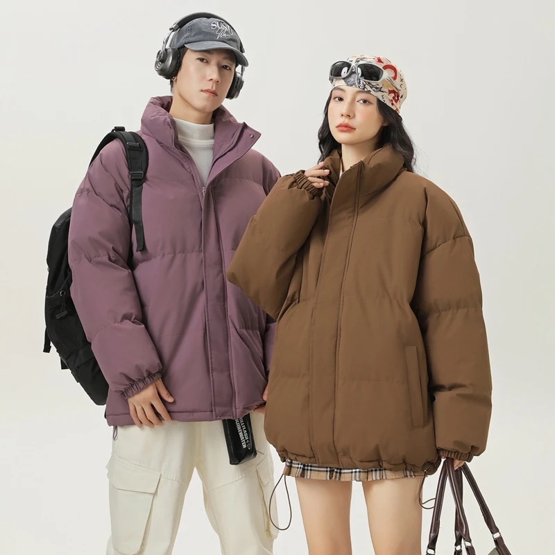 

Couple Thick Coats Warm Comfortable for Winter Outdoor Wear Men's Cotton Jackets Comfortable and Fashionable Coats Bread Jackets