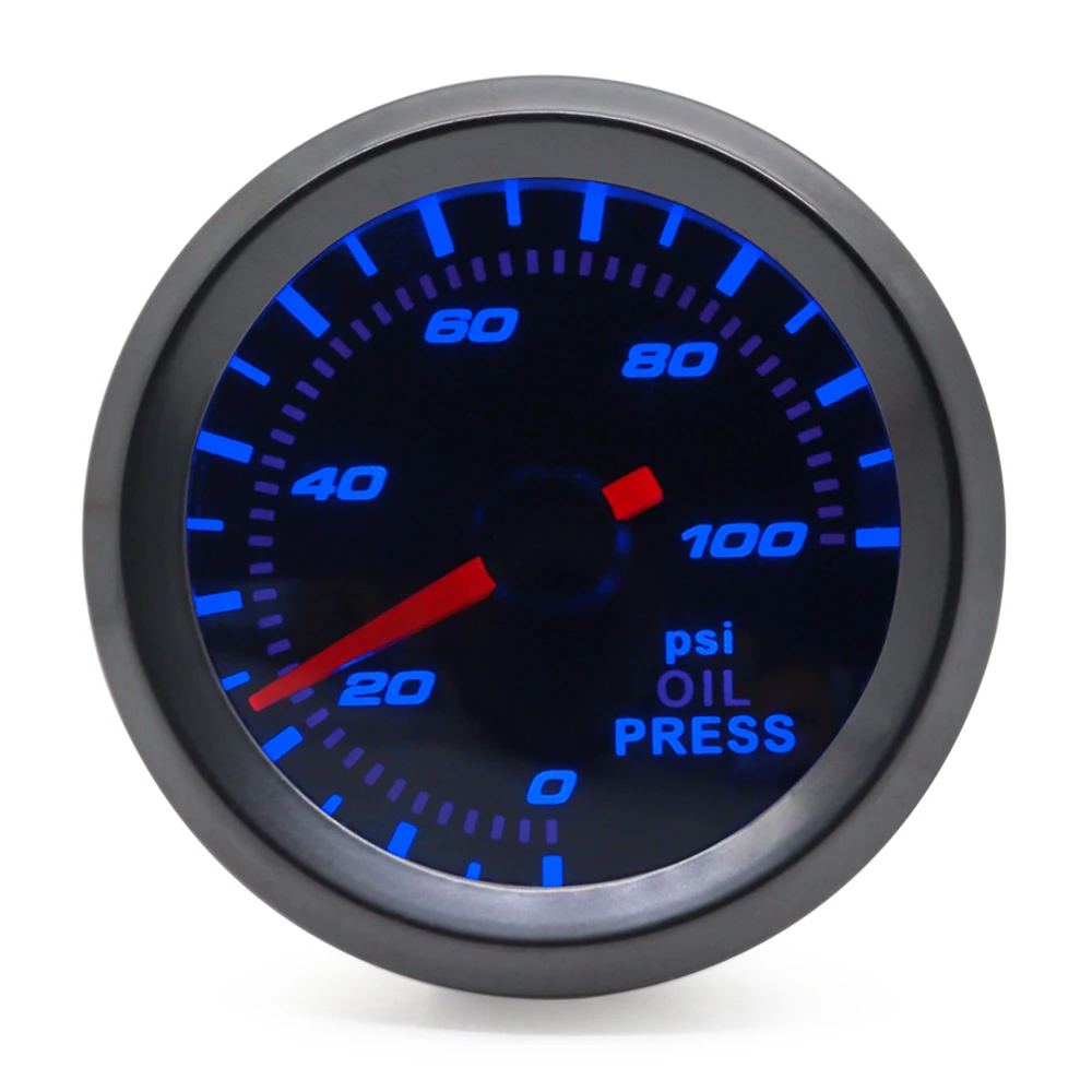 52 mm Boost/Vakuum/Wassertemperatur/Öltemperatur/Ölpresse/Spannung/Drehzahlmesser/Luft-Kraftstoff-Verhältnis/EGT-Messgerät, analoge blaue LED + 52 mm Messgeräte – Detail 18