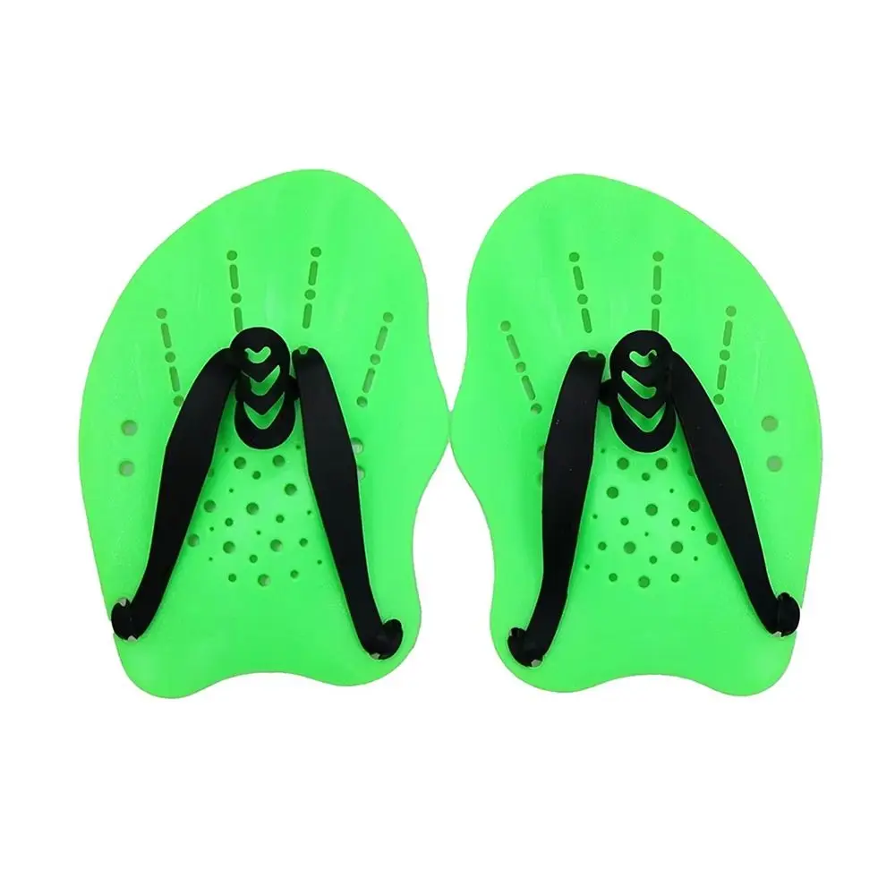 

1Pair Freestyle Swim Paddles Adjustable /Adult Swimming Frog Paddle With Silicone Straps Hands Fins Flippers