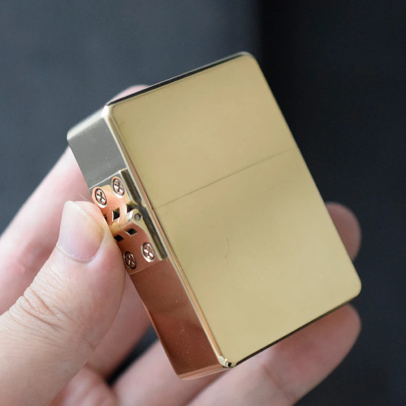 Zorro Heavy Duty Brass Kerosine Lighter Armor Thickened Waterproof 912S/915/538 Lighter DIY Collection Engraving Customization - Image 4