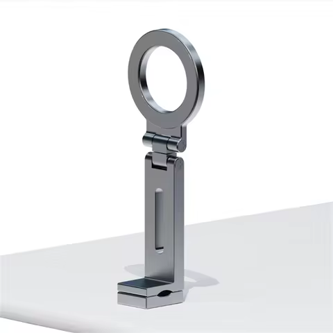 Suporte Magnético Universal para Telefone de Mesa, Portátil, com Clipe Rotativo Livre, Suporte de Metal para Telefone de Avião, Suporte para Celular
