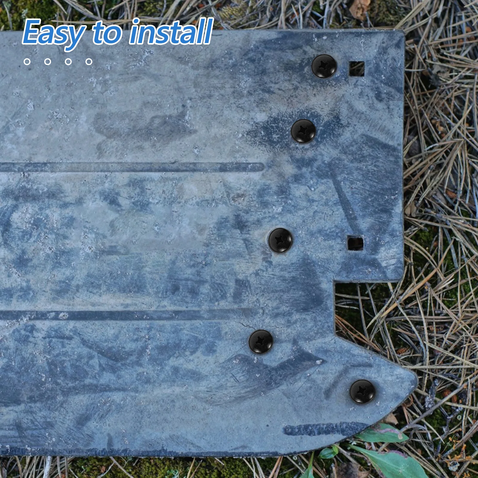 

50pcs Mud Flap Screws Black Plated Self Tapping Fasteners For Liner Splash Shield Automotive Bolt Kit Locking