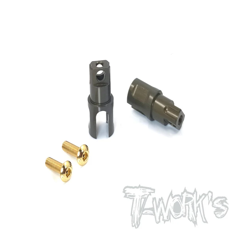 Original T works TE-163-BD9 7075-T6 Hard Coated Alum. Front Spool Cups( For Yokomo BD9) Rc part