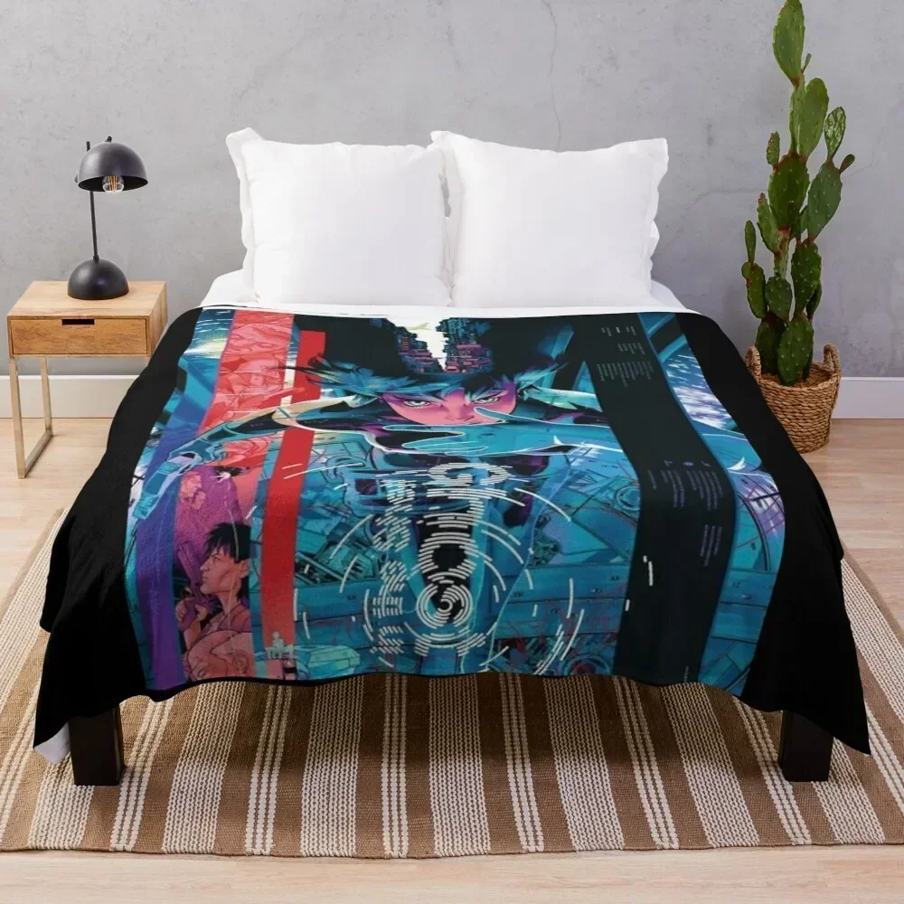 

Ghost in the shell by Emilie42 Throw Blanket Decoratives Sofa Quilt bed plaid blankets and throws Blankets