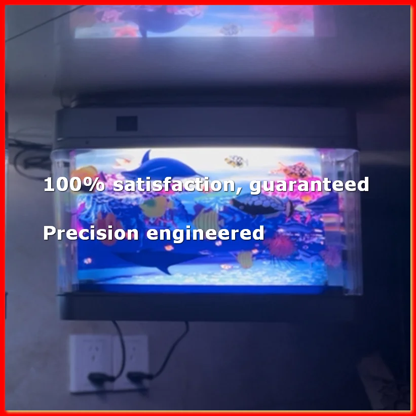 Artificial Tropical Fish Tank Lamp Aquarium Night Light Virtual Ocean Dynamic LED Table Lamp Room Decoration Gift EUplug-AD23