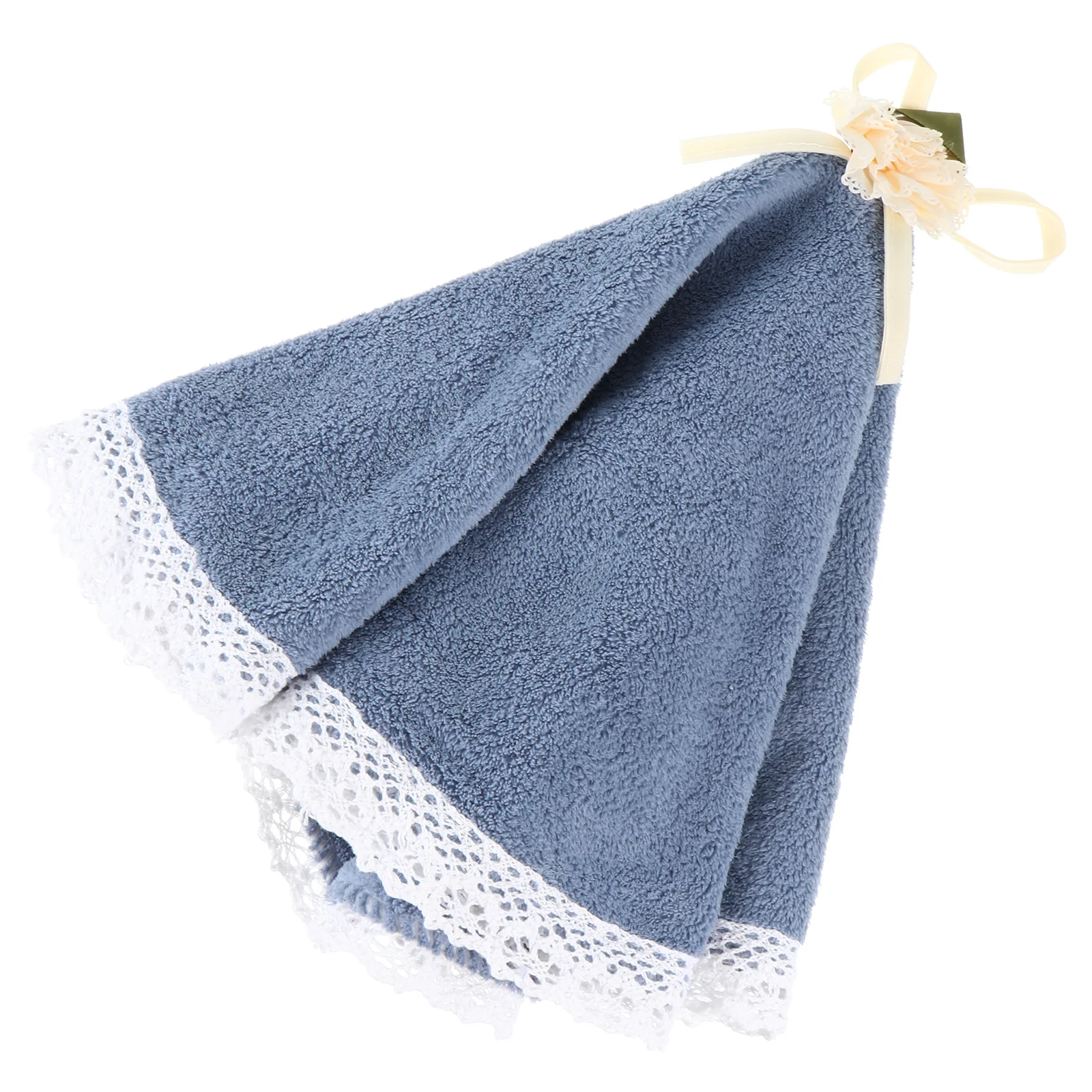 Hand Towel Practical Towels Round Pearlescent Hanging Absorbent Coral Fleece Kitchen