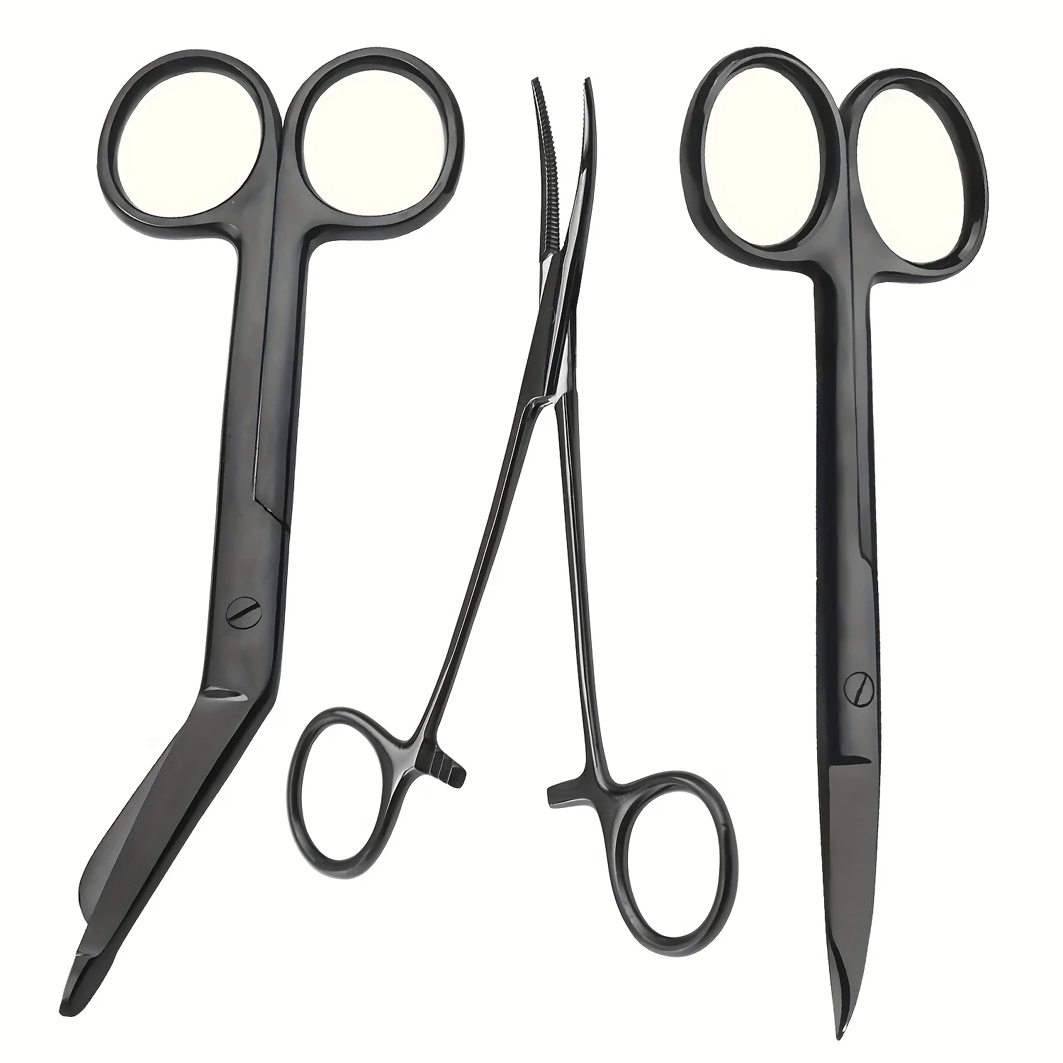 3 قطع من مقص إزالة الخياطة المطلي بالتيتانيوم متعدد الألوان، مقص خياطة احترافي للمختبر مثالي لأدوات الصياغة #1