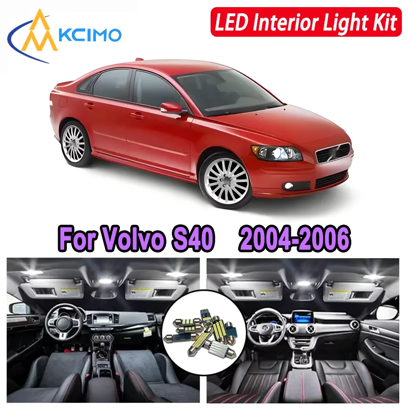 

Kcimo LED For Volvo V70 (2008-2016) Premium Bright LED Interior Dome Map Trunk Light Kit Car Led Lamps Canbus Car LED Lights