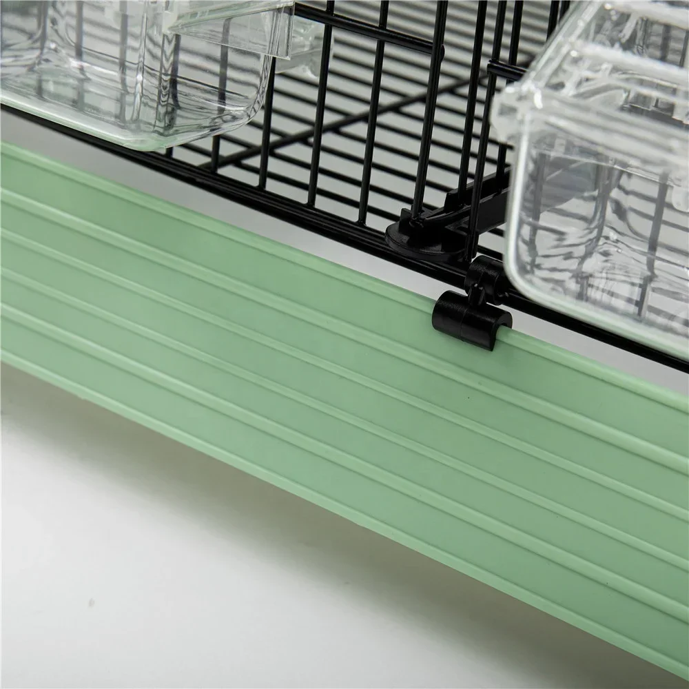 Galvanized Birds Cage 4 Stackable Quail Breeding Bird Cage Canary Breeding Cages