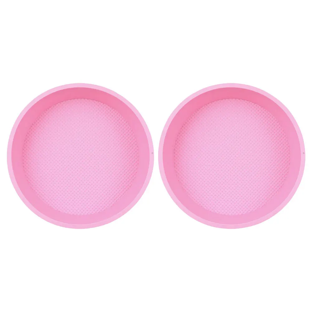

2Pcs Round Cake Pan Silicone Nonstick Oven Baking Mold Smooth Easy Clean Cake Baking Pans for Home Bakery Silicone Pan