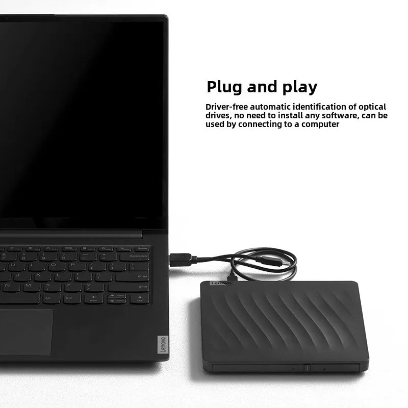 Lenovo Burning Optical Drive DB75 Max Type-C USB CD DVD RW Portable for Notebook Windows Linux Mac OS Automatic Recognition
