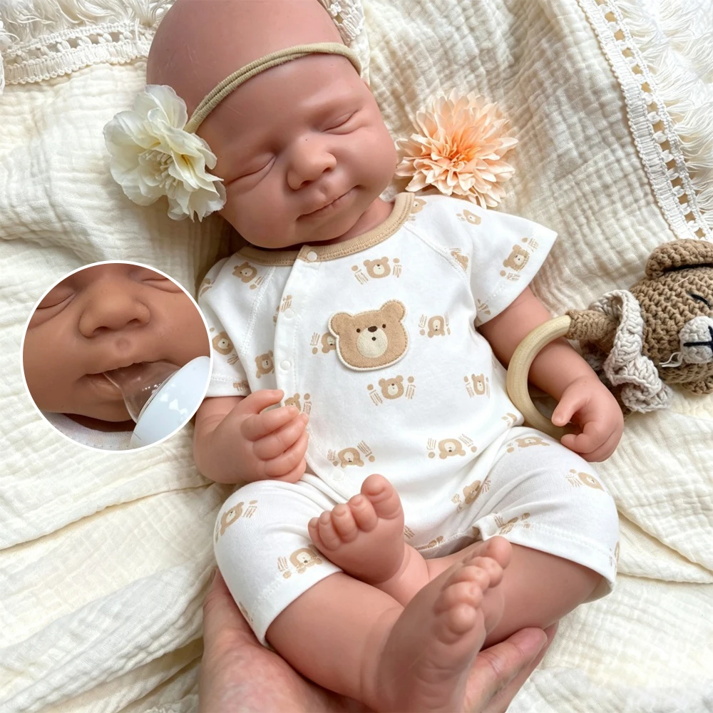 20inch Unpainted DIY Full Silicone Reborn Doll Real Touch Handmade Realistic Appearance Companion Doll for Collector