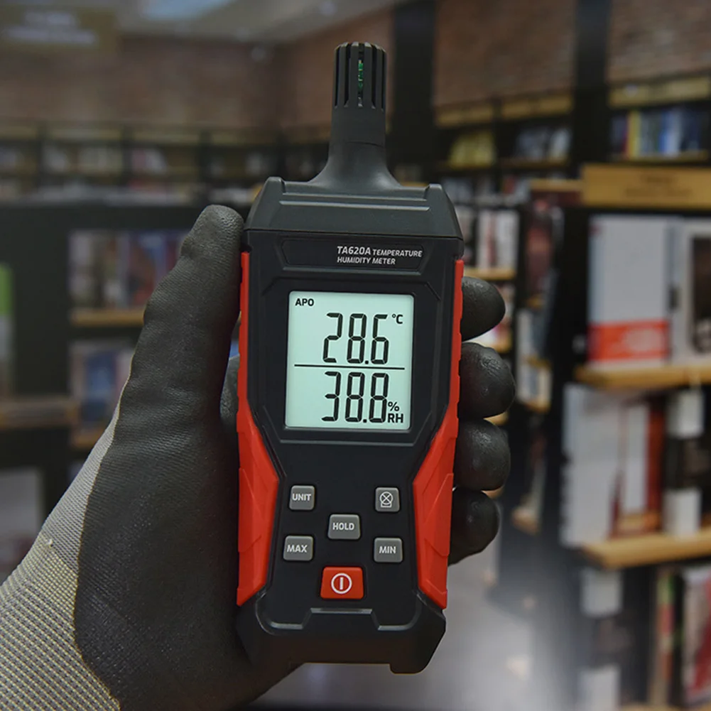 Professional Digital Thermometer and Hygrometer for Accurate Temperature and Humidity Measurement with Large Backlit Display