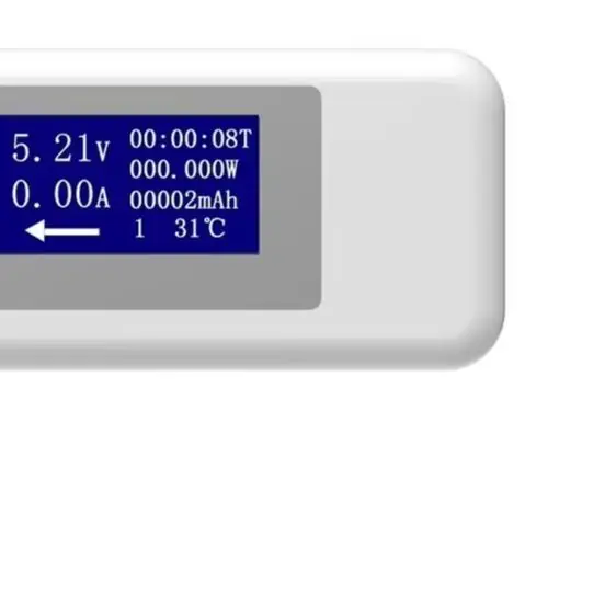 Digital USB C Tester Voltmeter Ammeter For Power Meter Voltage Current Capacity Temperature Monitor For Charger For Laptop Phone