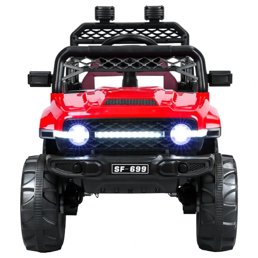 12V Kids Ride Car, 4WD 2-Seats Side by Side Ride On Toys Car, ATV Play Car, Off-Road Battery Powered Electric Car Ride Vehicle