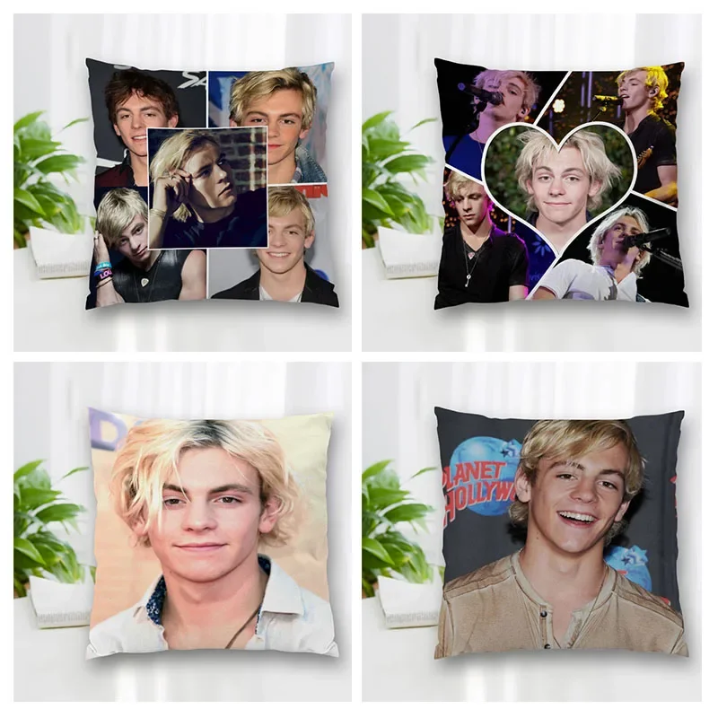 High Quality Custom Ross Lynch Square Pillowcase Zippered Bedroom Home Pillow Cover Case 45x45cm