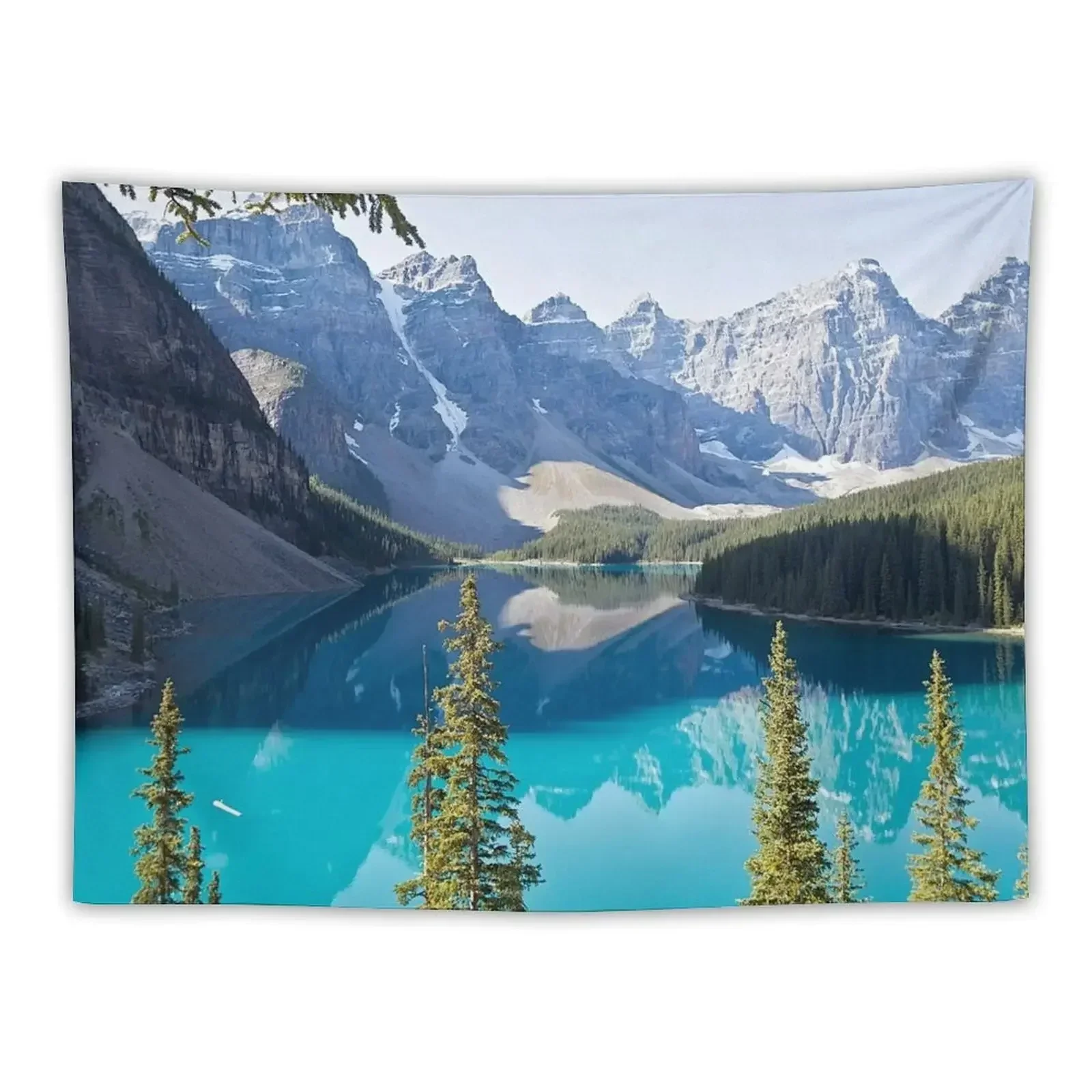 Lake Moraine 2 - Alberta, Canada Tapestry Cute Decor Aesthetic Decoration Room Decorations Aesthetics Tapestry