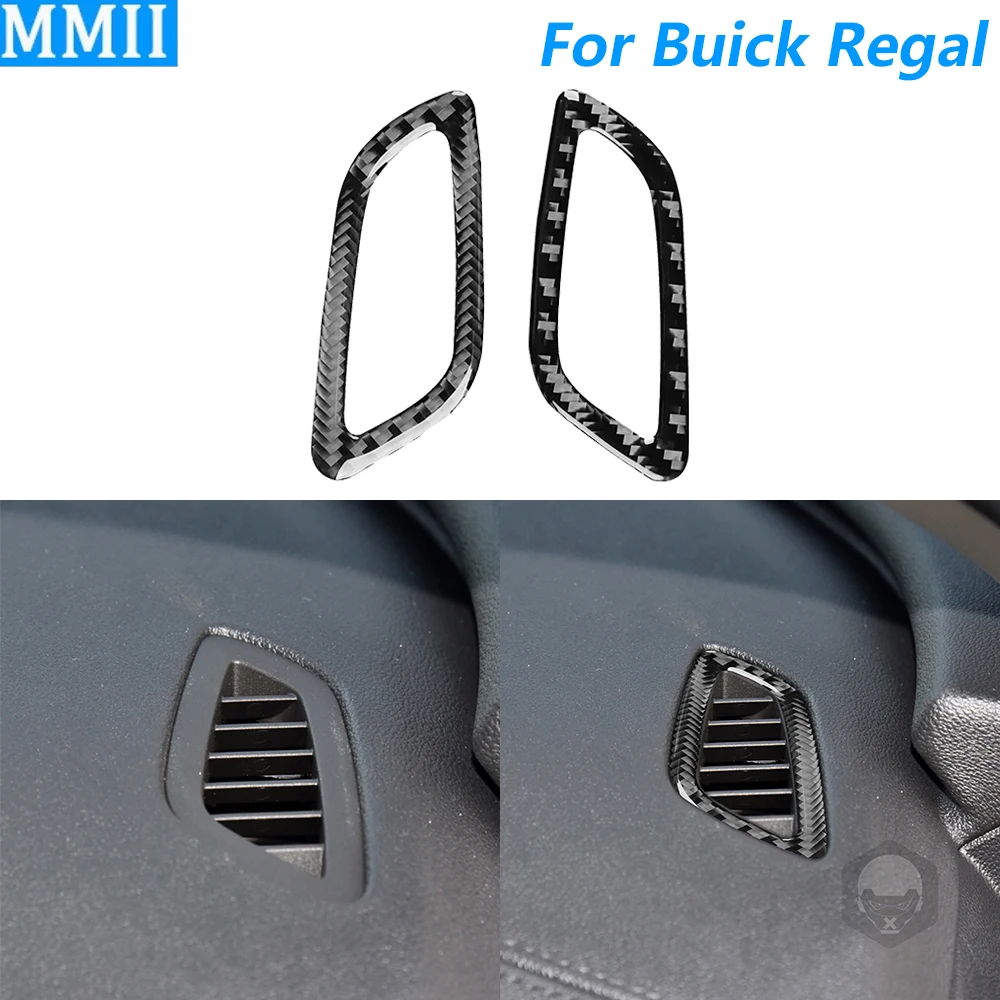

For Buick Regal 2017-2021 Carbon Fiber Dashboard Defogging Air Conditioning Vent Outlet Panel Cover Trim Car Accessories Sticker