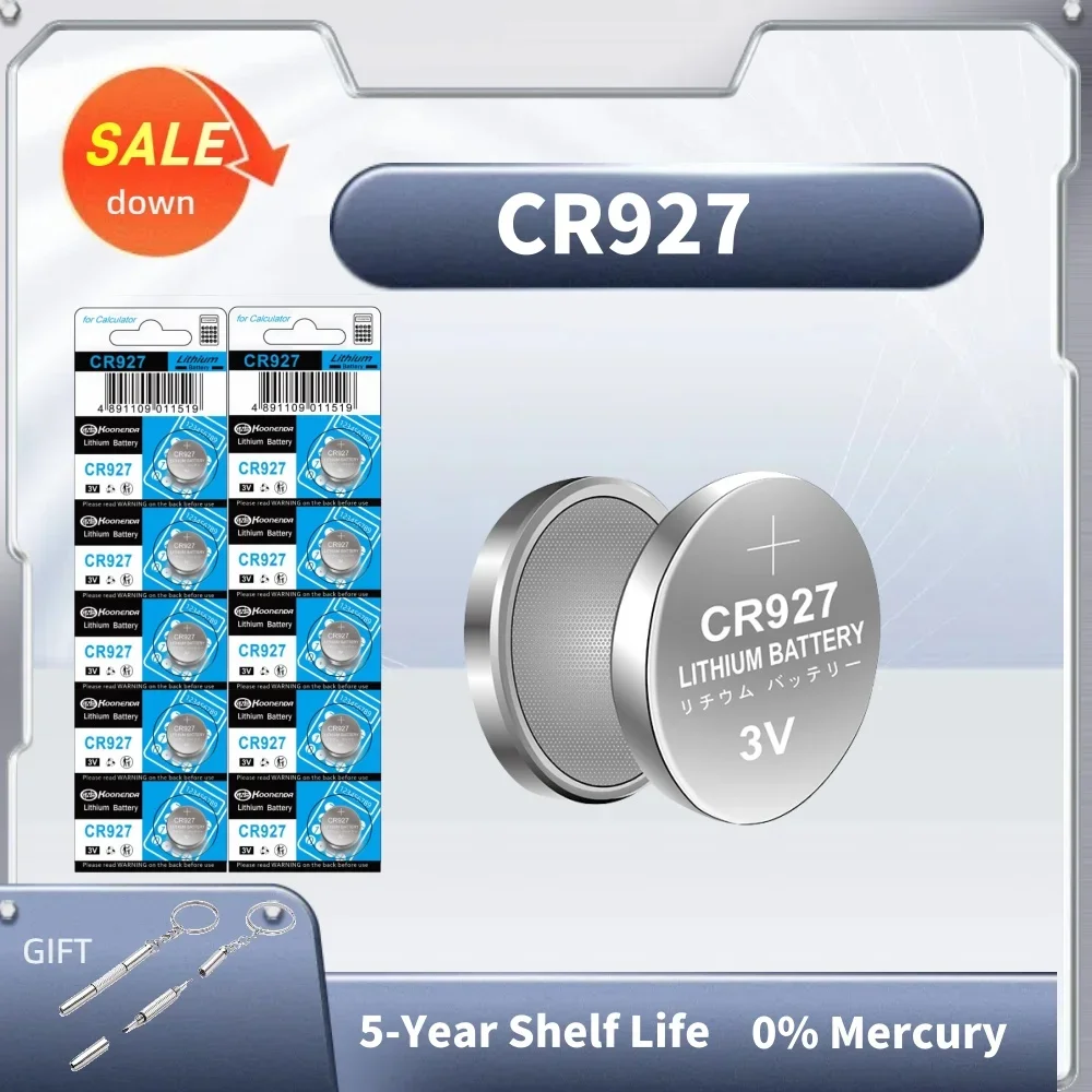 3V CR927 CR 927 Lithium Battery DL927 BR927 LM927 ECR927 For Watch Car Remote Control Clock Electric Toy Button Cell