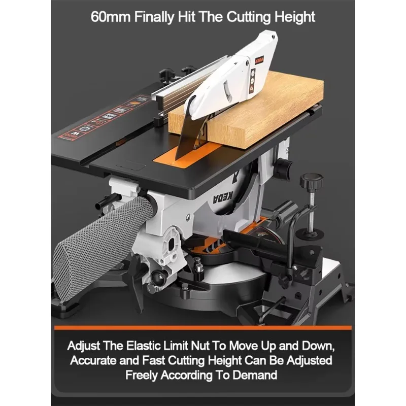 

Multifunctional Woodworking - Sliding Table Compound Saw with Table Saw & Miter Saw Functions